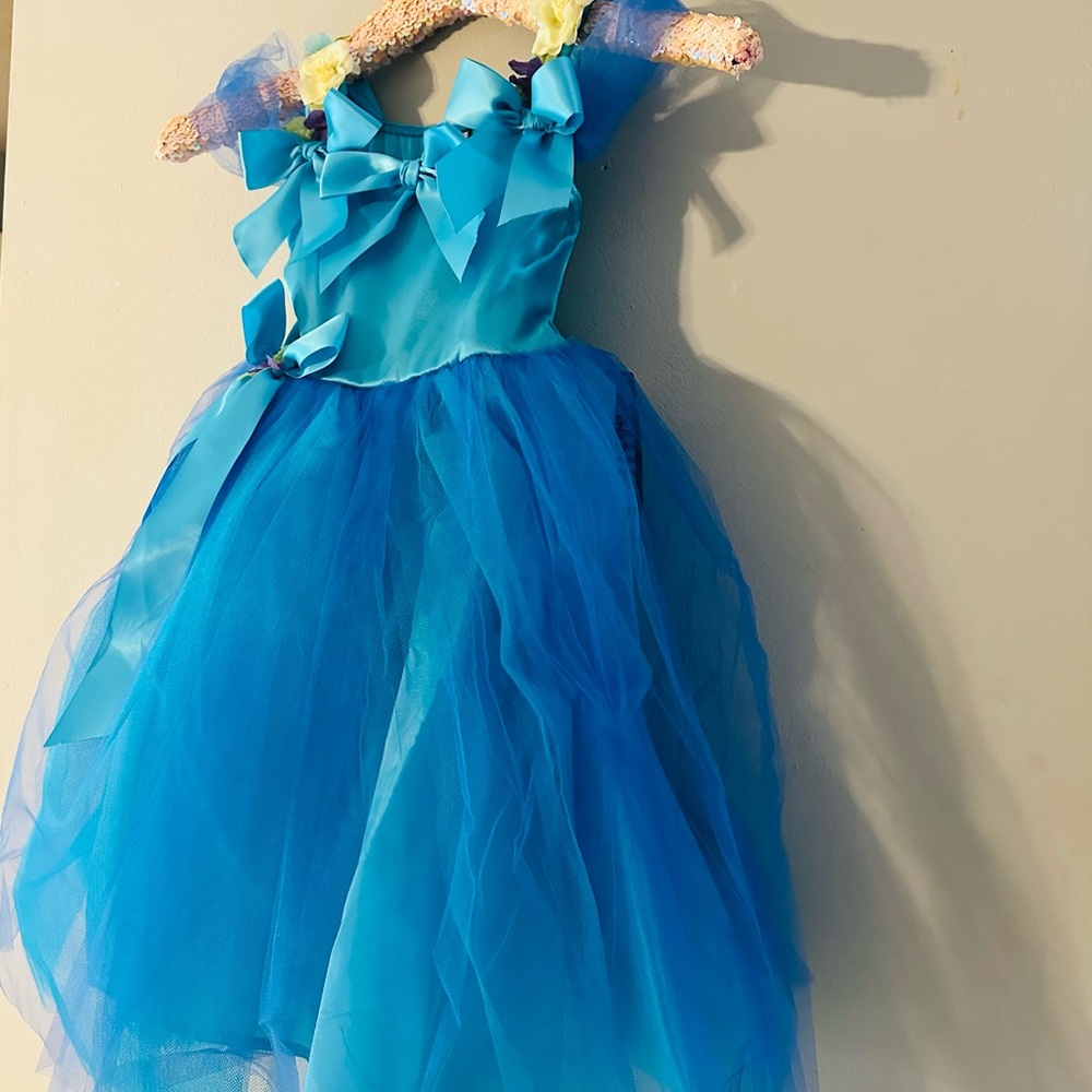 Charming Blue Princess Costume for Girls